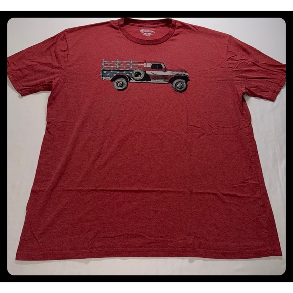 Pivotal Partners Other - Pivotal Partners T-Shirt Mens 2XL Red American Flag Truck Graphic Tee